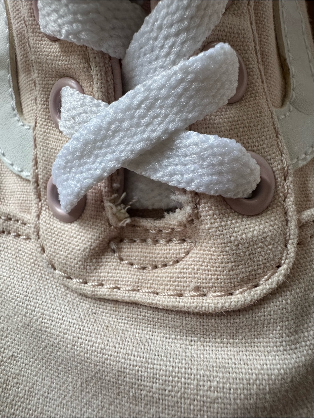 Vans Light Pink and White Canvas Low-Tops - Picture 12 of 13